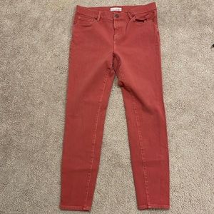 Loft pink skinny jeans